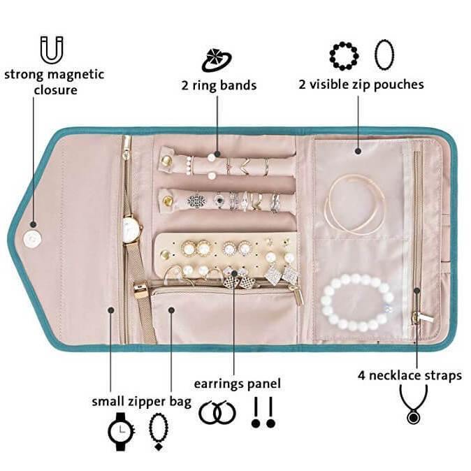 Foldable Travel Jewelry Bag - Nona