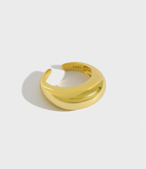 Bold Hoop Ring - Gold