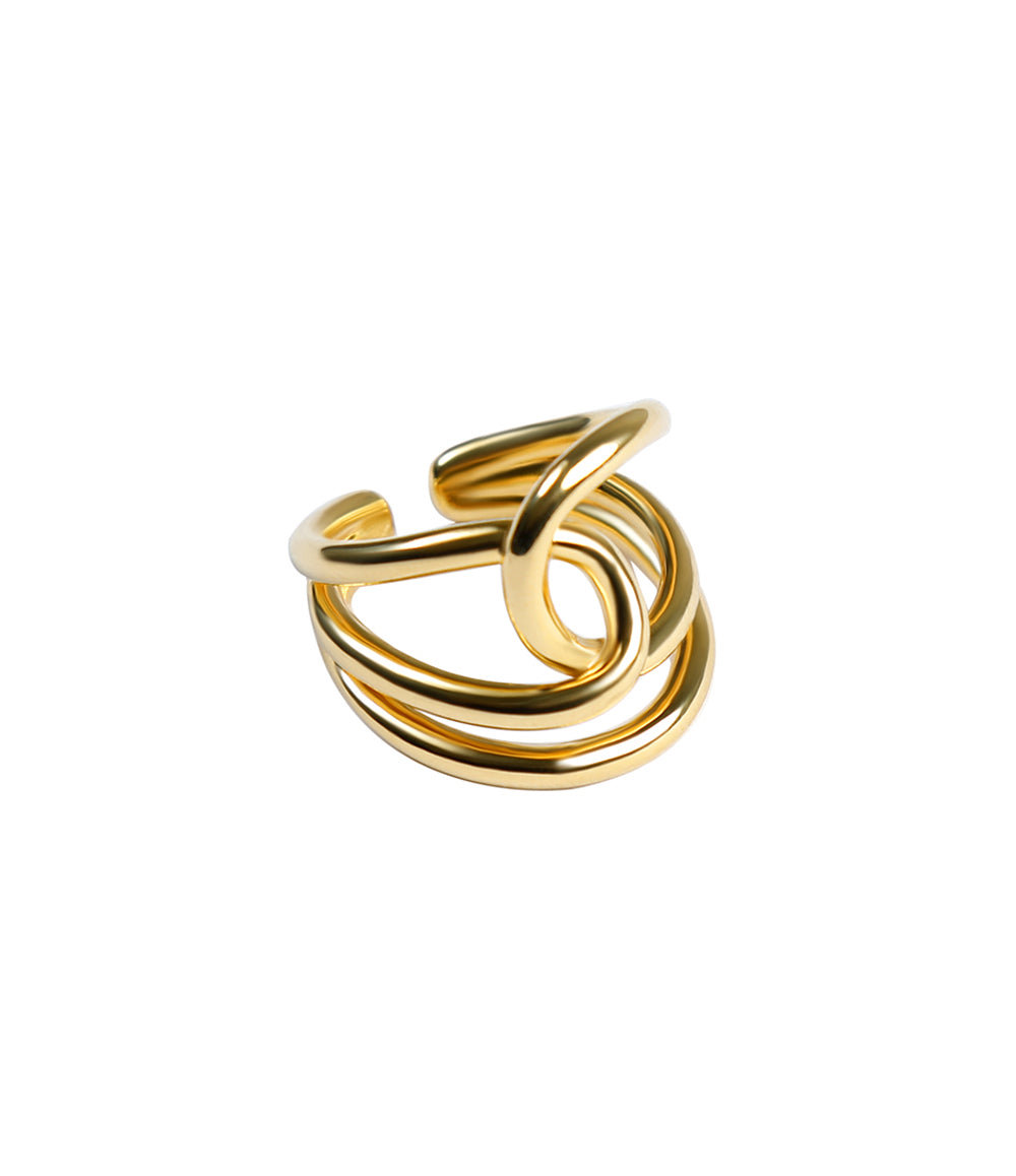 Combined Hoop Ring - Gold