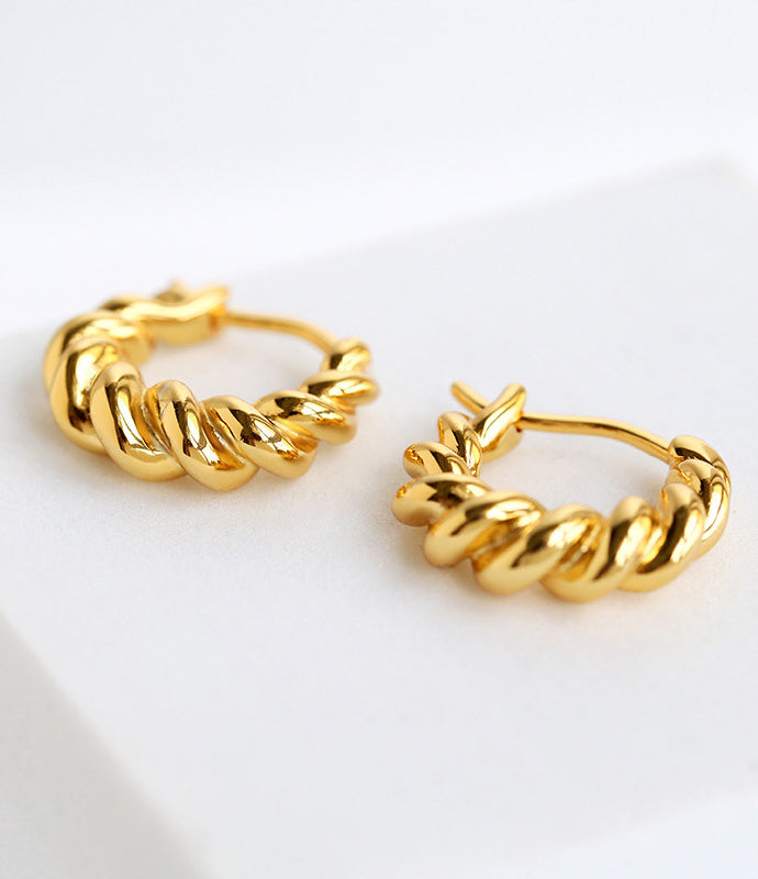 Croissant Gold Earrings