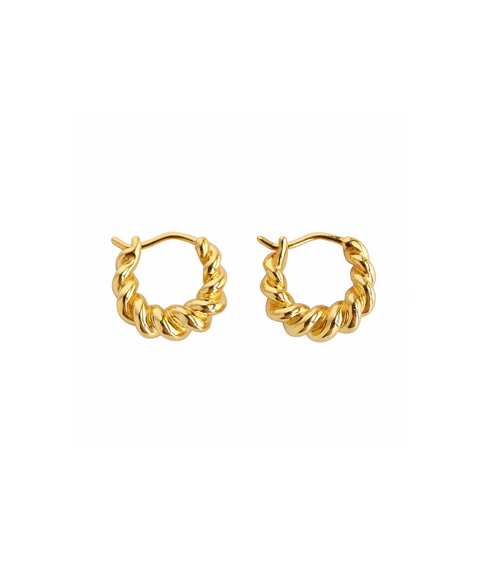 Croissant Gold Earrings