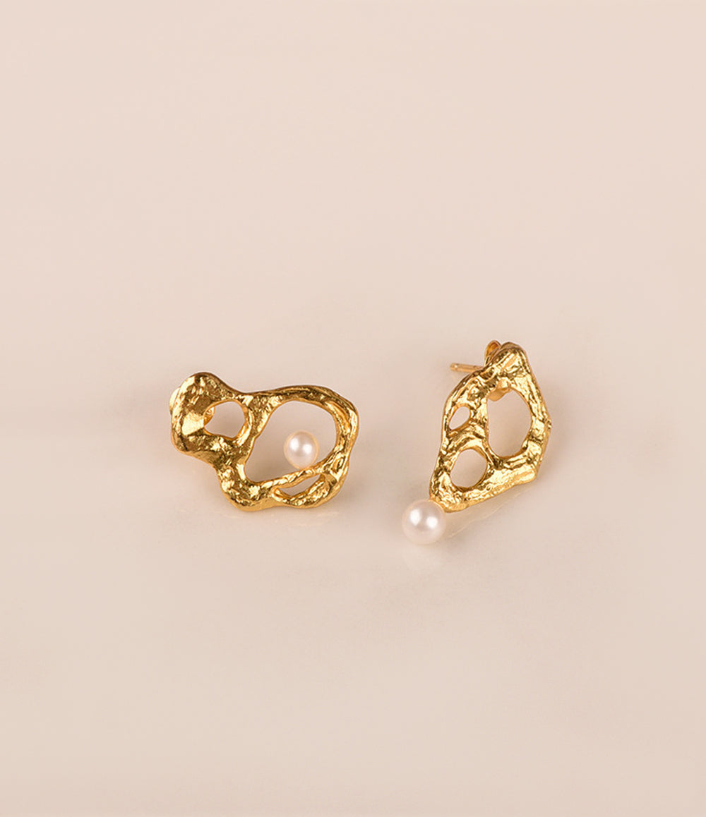 Irregular Gold Earrings