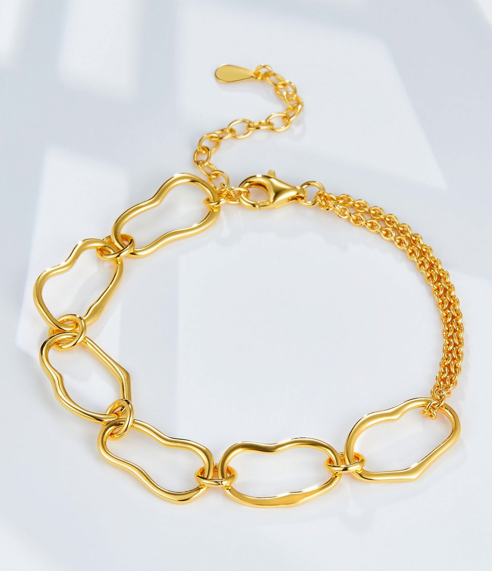 Irrégularité Gold Chain Bracelet