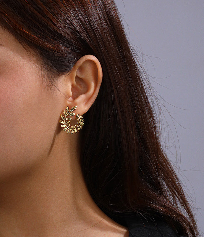 Laurier Gold Earrings