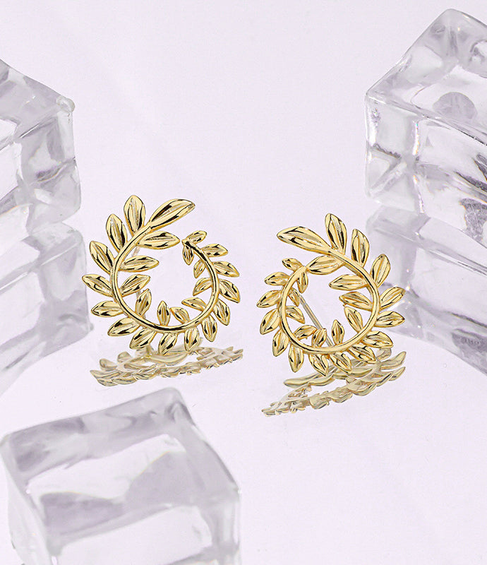 Laurier Gold Earrings