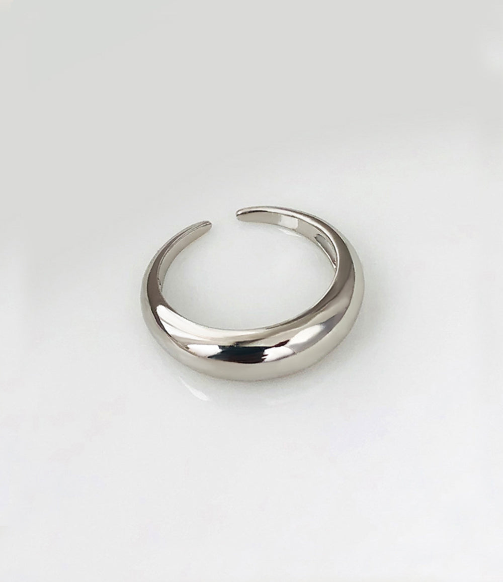 Mini Hoop Ring - Silver