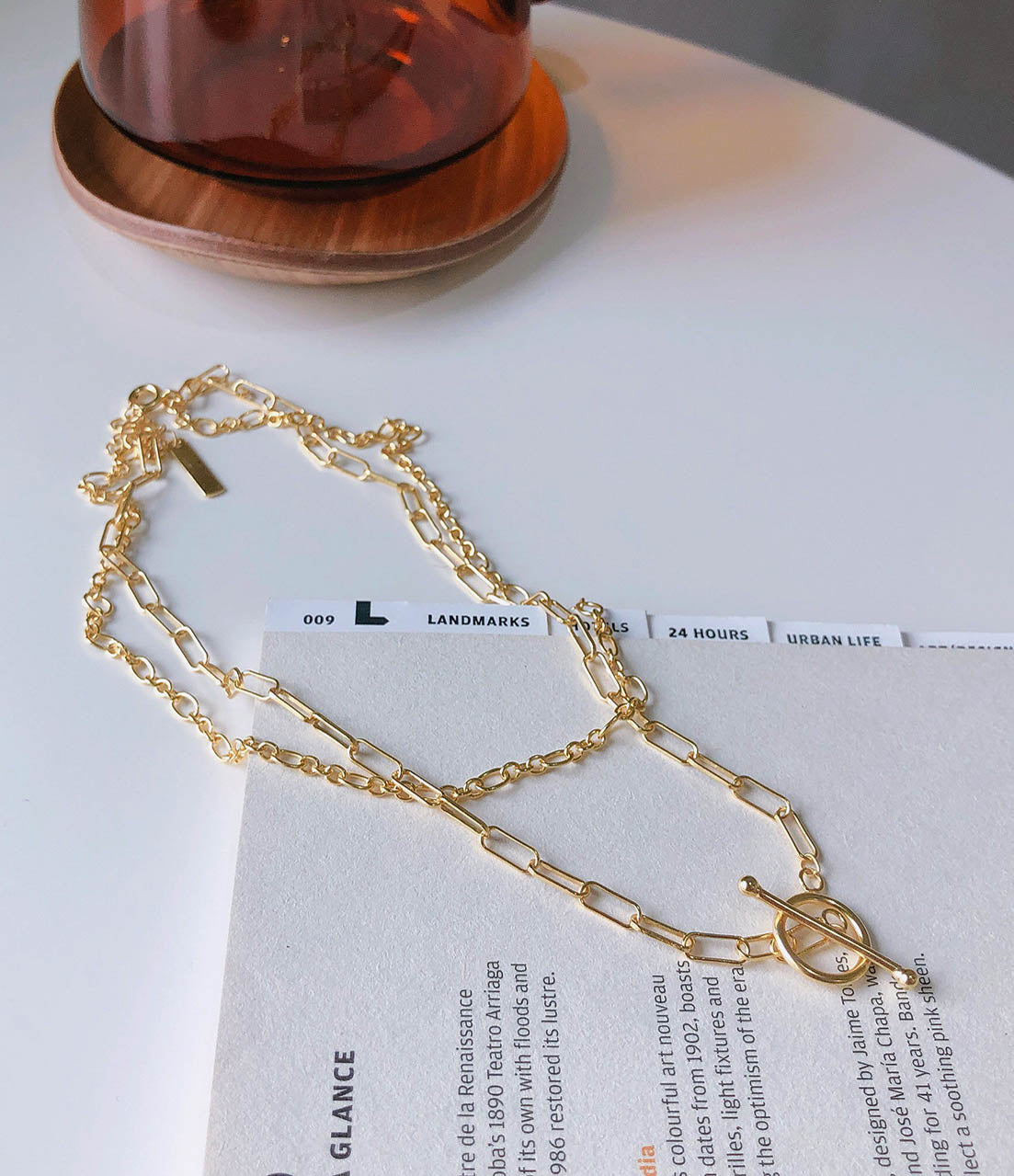 Mixed Chains Gold Necklace