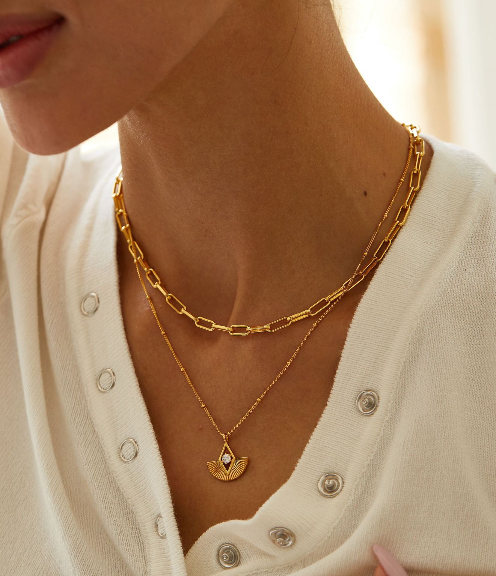 Small Gold Chain Necklace