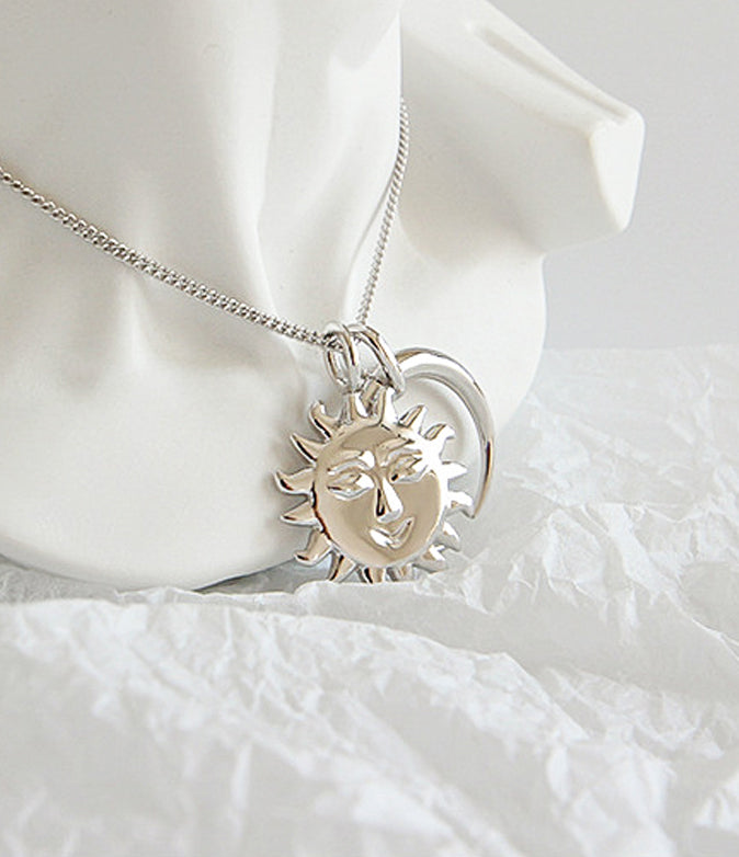 Soleil et Lune Necklace-Silver