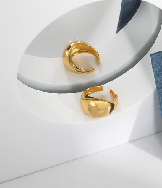 Statement Hoop Ring - Gold