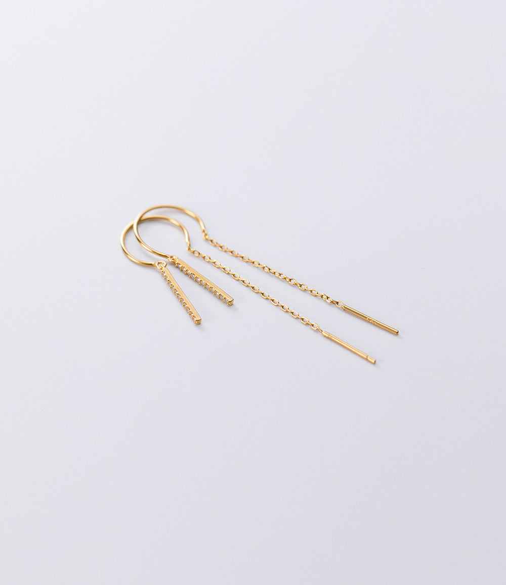 Tassel Hoop Earrings - Gold