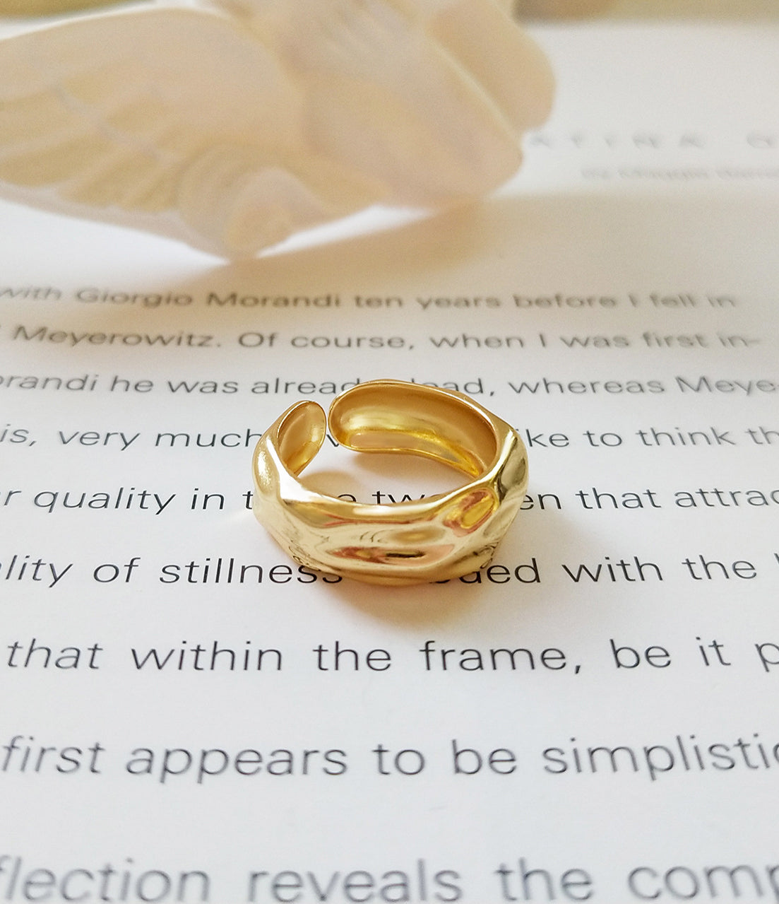 Tin Foil Gold Ring
