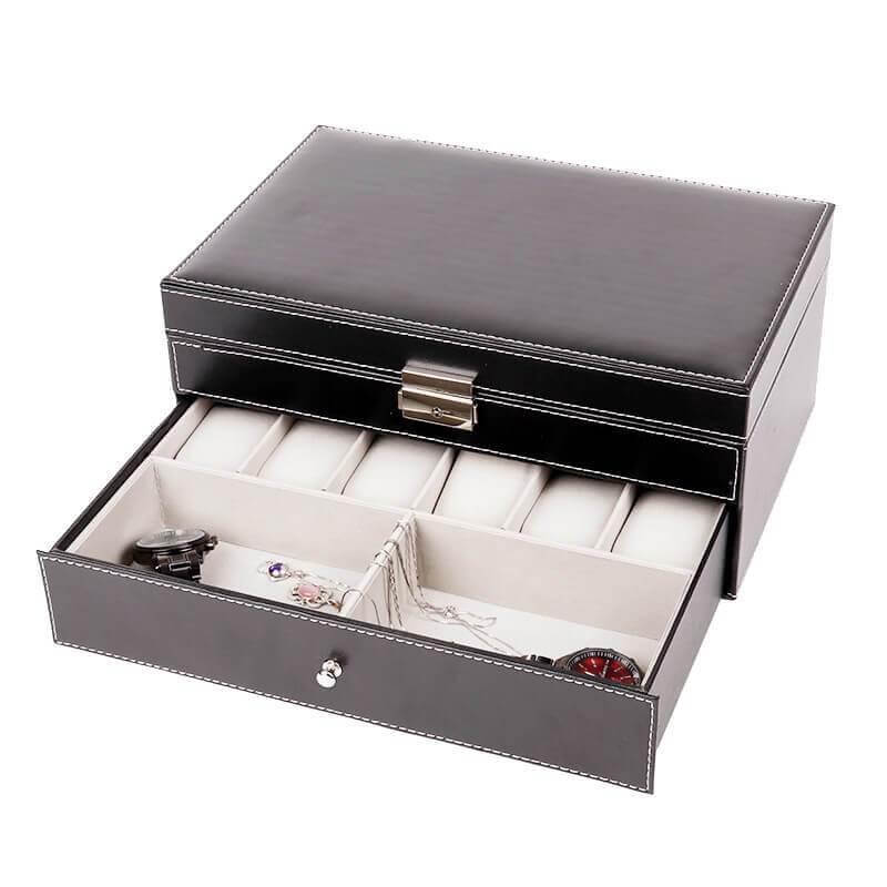 Large Capacity Double-Layered Jewelry Organizer Box - Nona
