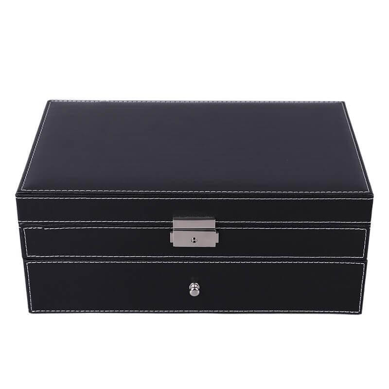 Large Capacity Double-Layered Jewelry Organizer Box - Nona